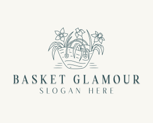 Garden Flower Basket logo design