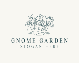 Garden Flower Basket logo design