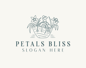 Garden Flower Basket logo design