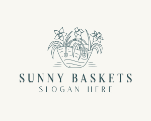 Garden Flower Basket logo design