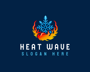 Snowflake Heating Cooling logo