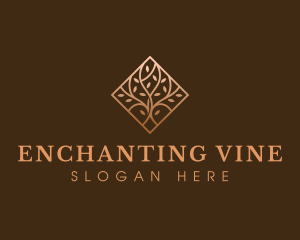 Tree Gardening Vine logo