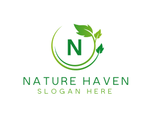 Nature Leaf Organic logo design