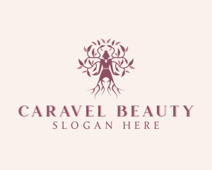 Wellness Beauty Tree logo design