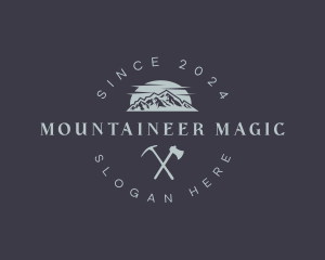 Mountaineering Hike Adventure logo design