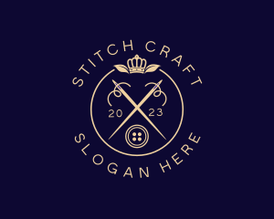 Elegant Crown Sewing Needle logo