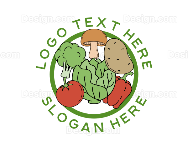 Healthy Food Vegetables Logo