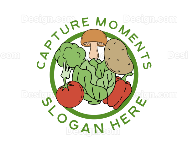 Healthy Food Vegetables Logo