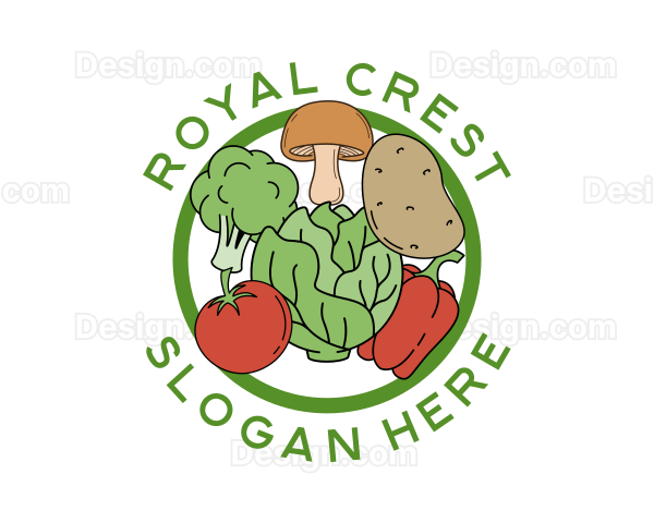 Healthy Food Vegetables Logo