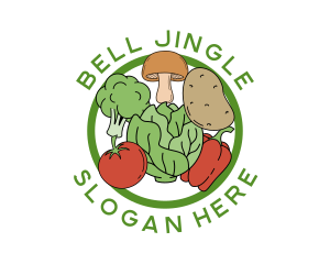 Healthy Food Vegetables logo design