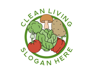 Healthy Food Vegetables logo