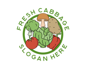 Healthy Food Vegetables logo