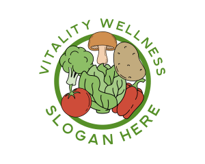 Healthy Food Vegetables logo