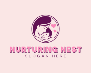 Motherhood Child Parenting logo design