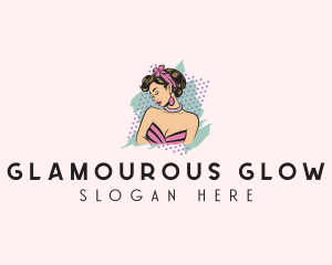 Woman Pinup Girl logo design