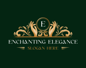 Elegant Hand Wellness logo design