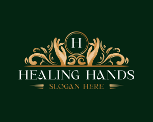 Elegant Hand Wellness logo design