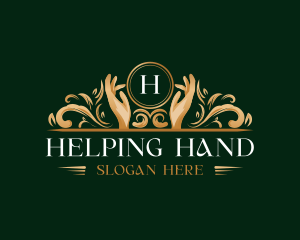 Elegant Hand Wellness logo design