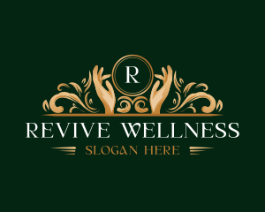 Elegant Hand Wellness logo design