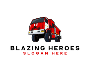 Fire Truck Firefighter Vehicle logo