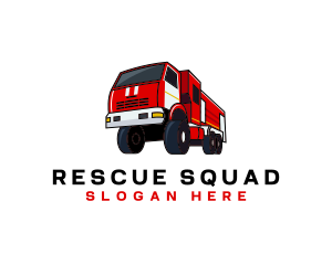 Fire Truck Firefighter Vehicle logo