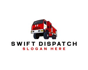 Fire Truck Firefighter Vehicle logo design