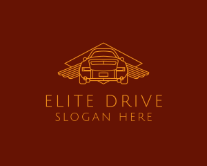 Car Wing Driving School logo design