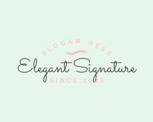 Feminine Elegant Classy logo design