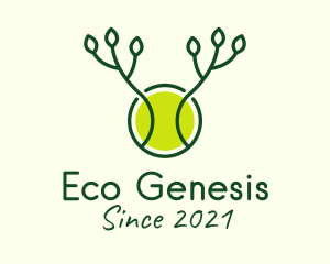 Eco Tennis Ball  logo design