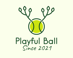 Eco Tennis Ball  logo design