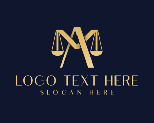 Gold Legal Justice logo