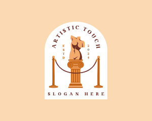Statue Sculpture Art logo
