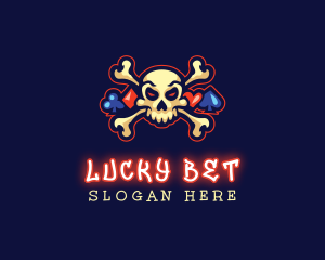 Cross Bone Skull Gambling logo