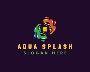 Splash Paint House logo design