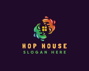 Splash Paint House logo design