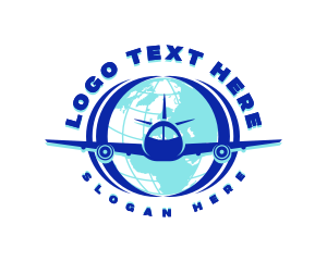 Global Flight Airplane Logo