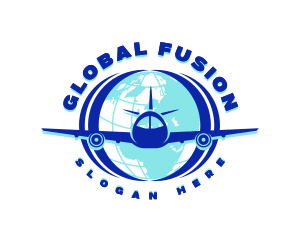 Global Flight Airplane logo design