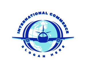 Global Flight Airplane logo design