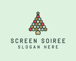 Multicolor Christmas Holiday logo design