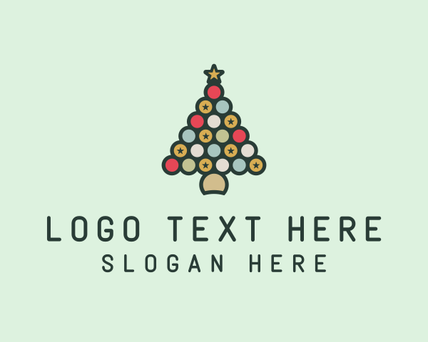 Multicolor Christmas Holiday logo