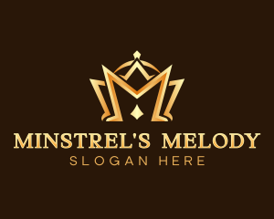 Royalty Crown Letter M logo design