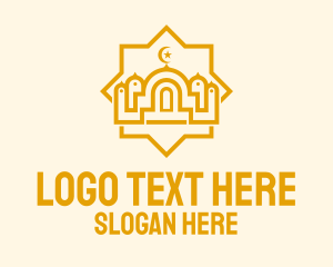 Golden Muslim Mosque  Logo