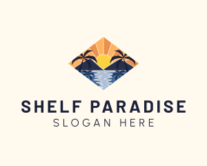 Summer Vacation Beach logo design