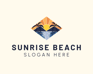 Summer Vacation Beach logo design