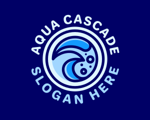 Creative Aqua Waves logo design