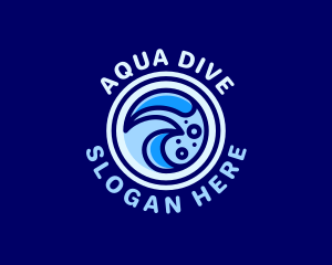 Creative Aqua Waves logo design