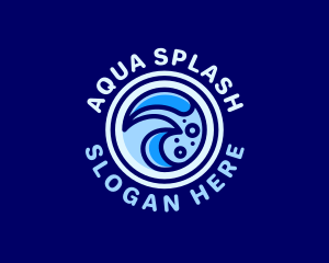 Creative Aqua Waves logo design