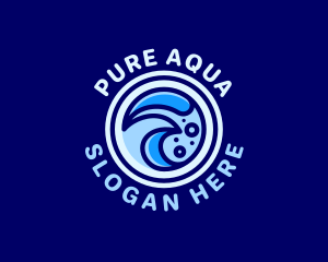 Creative Aqua Waves logo design