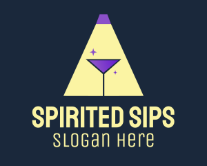 Cocktail Spotlight Pub logo design