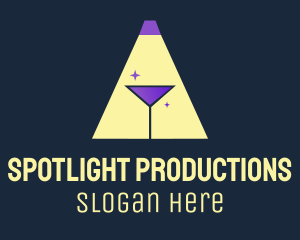 Cocktail Spotlight Pub logo design